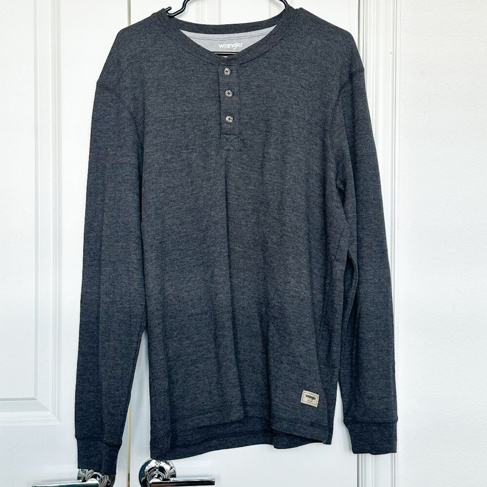 Men's Wrangler Grey Henley